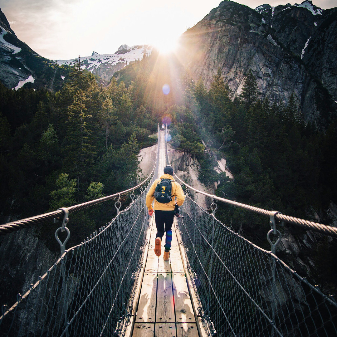 Scenic mountain path representing the adventure of following Christ